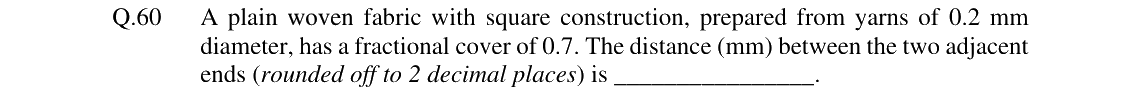GATE 2024 TF question 60