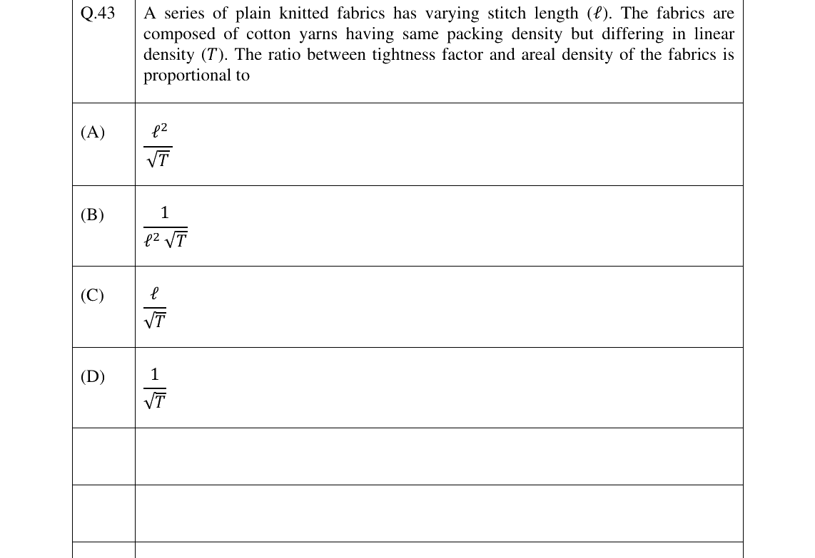GATE 2025 TF question 43