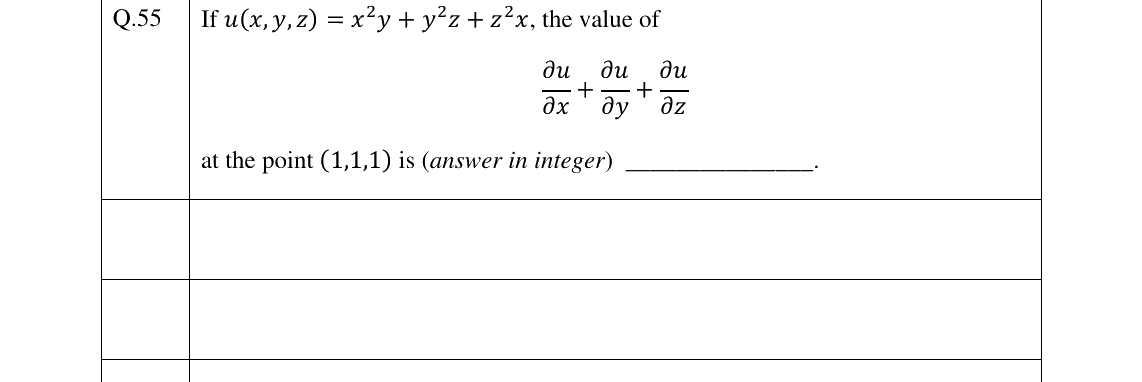 GATE 2025 TF question 55