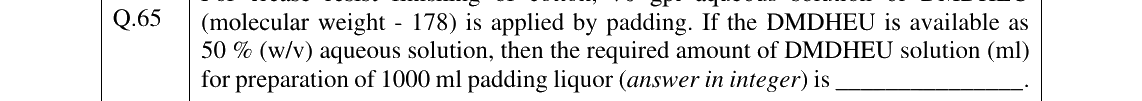 GATE 2025 TF question 65