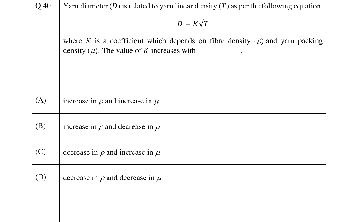 GATE 2026 TF question 40