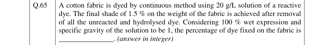 GATE 2026 TF question 65