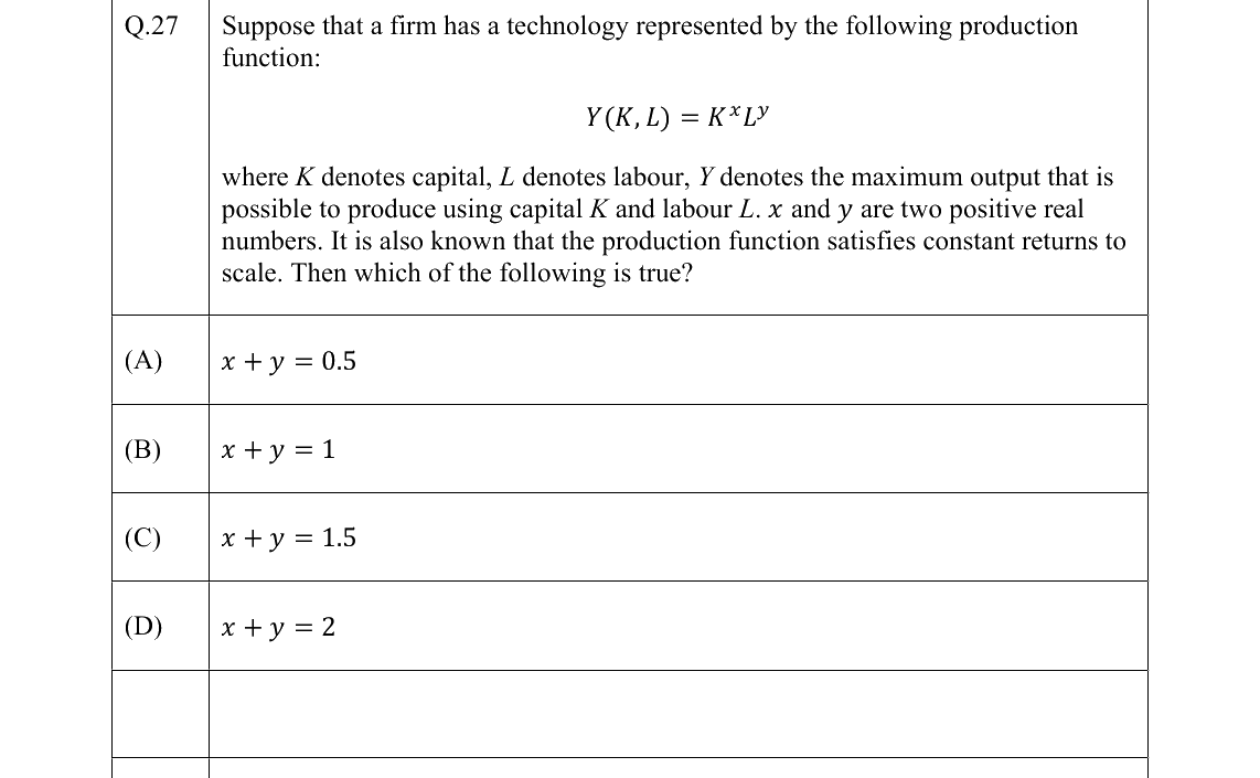 GATE 2022 XH-C1 question 27