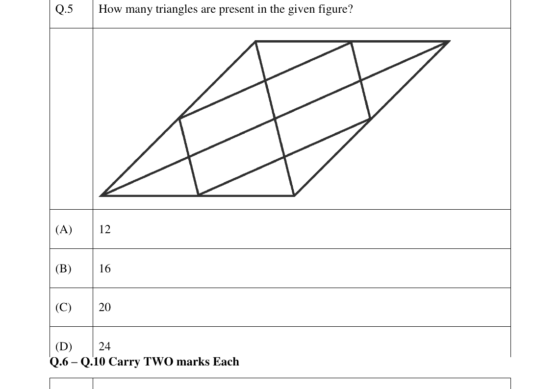 GATE 2023 XH-C1 question 5