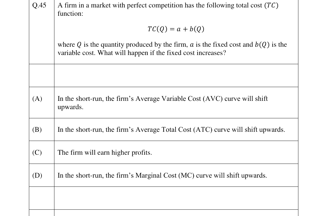 GATE 2023 XH-C1 question 45