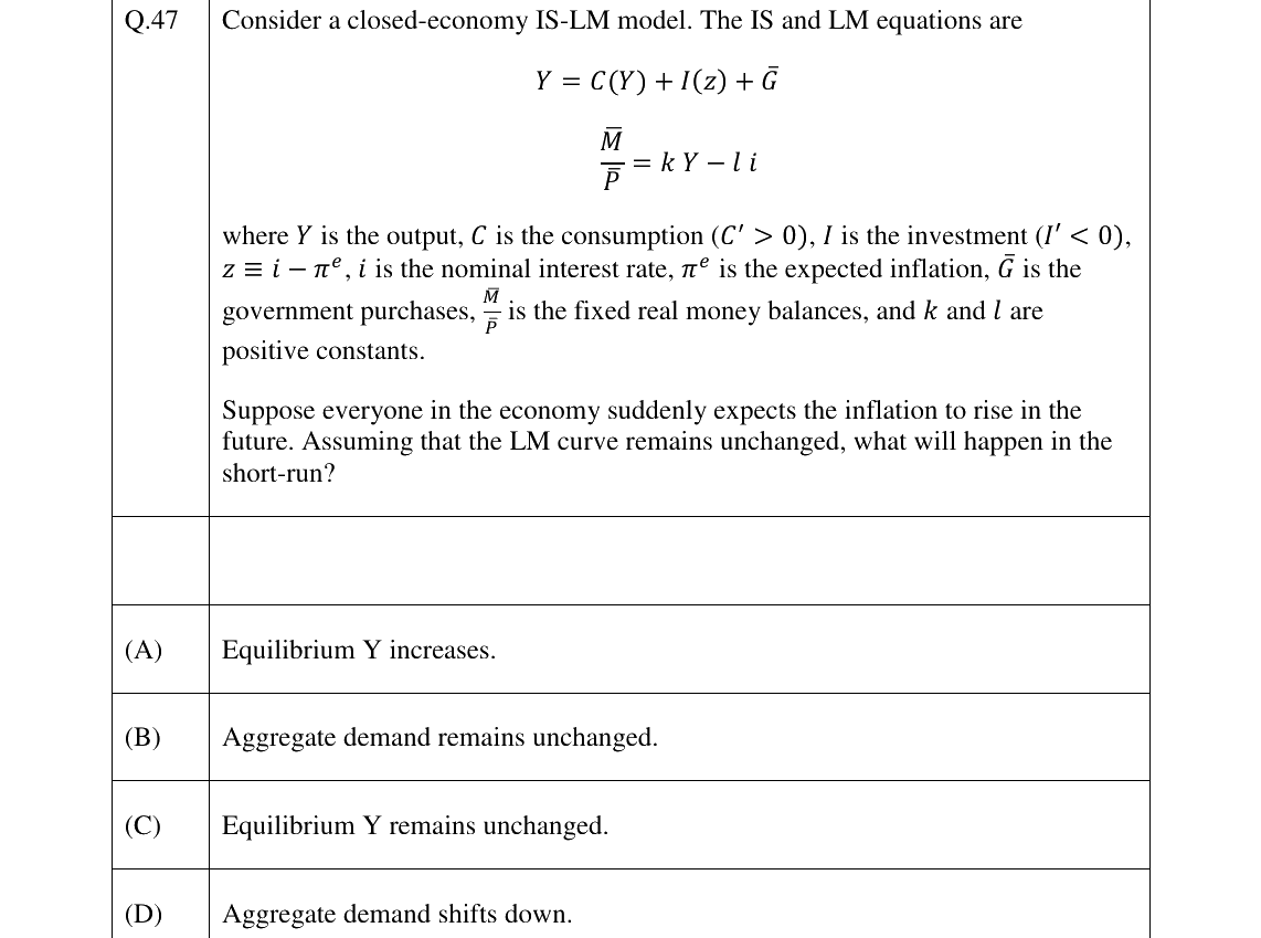 GATE 2023 XH-C1 question 47