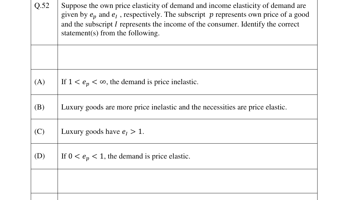 GATE 2023 XH-C1 question 52