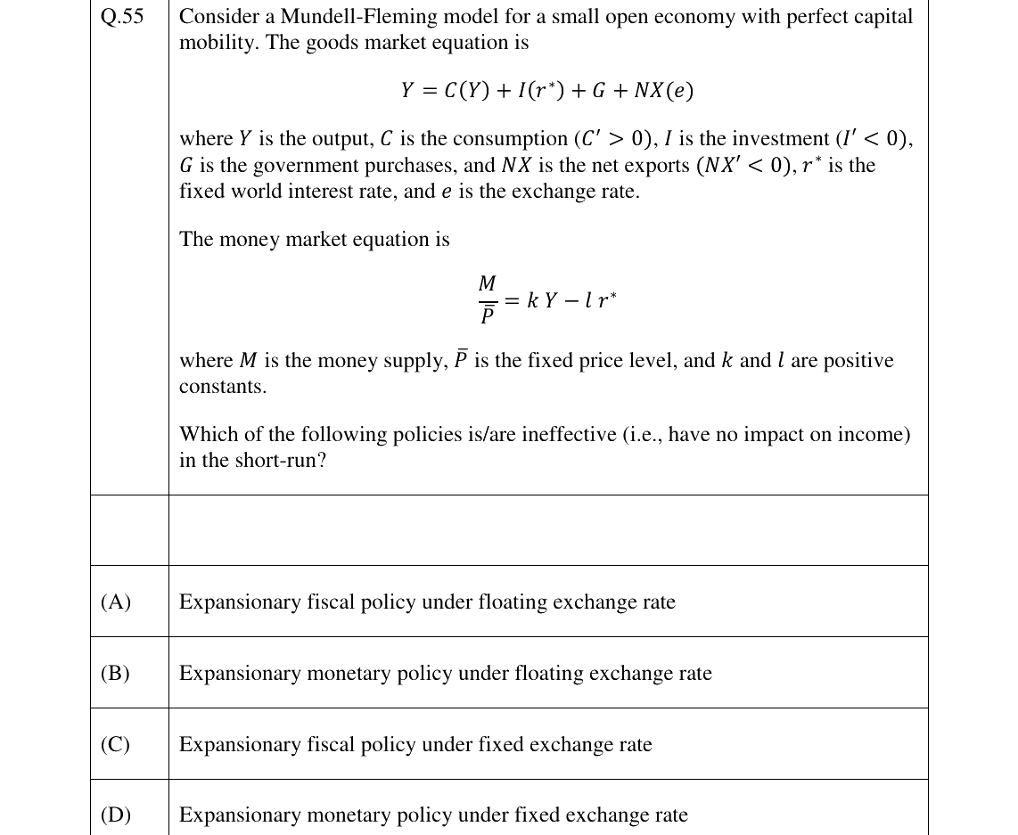 GATE 2023 XH-C1 question 55