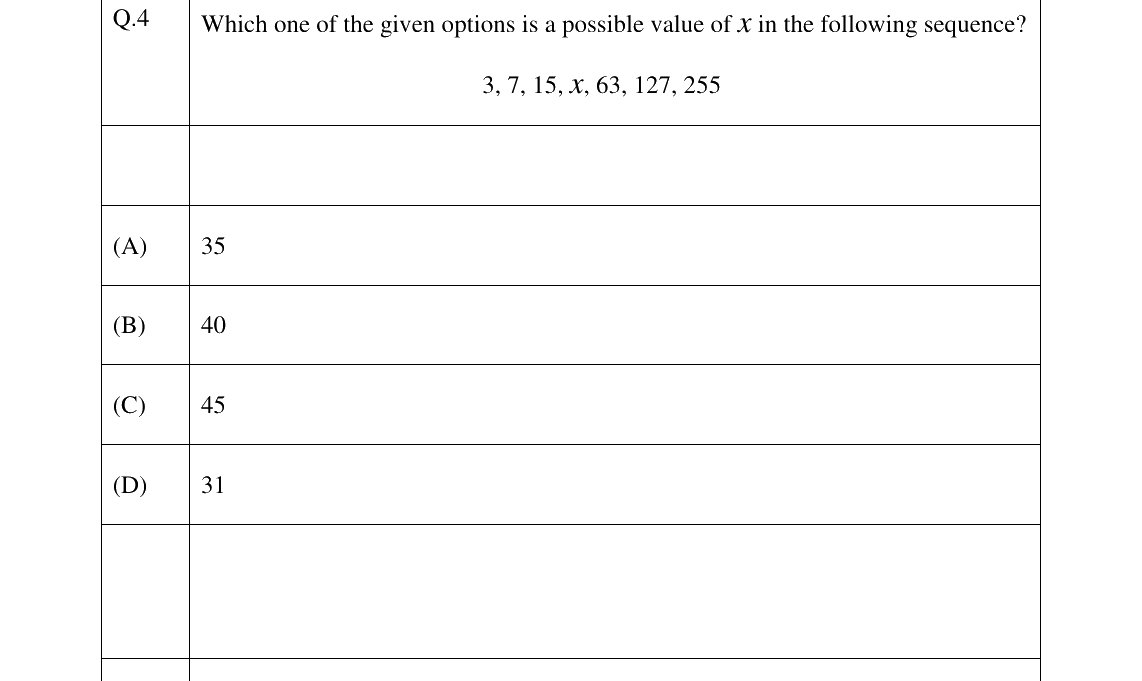 GATE 2024 XH-C1 question 4