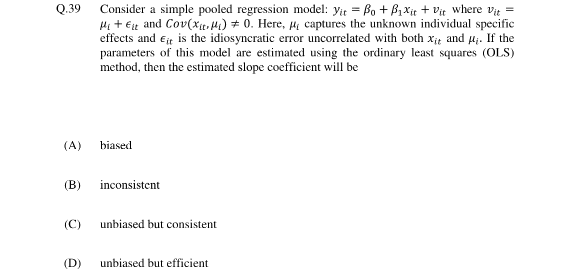 GATE 2024 XH-C1 question 39