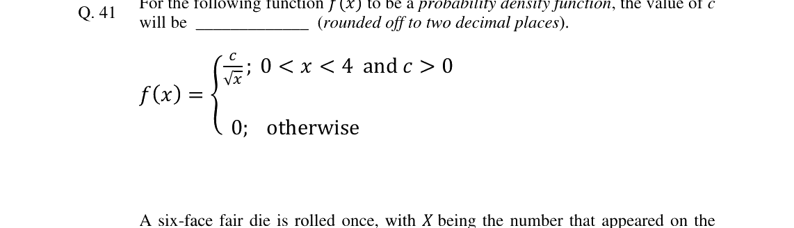 GATE 2024 XH-C1 question 41