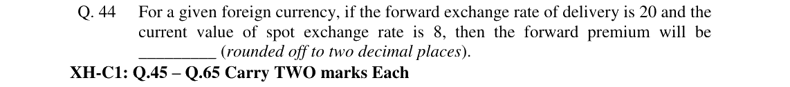 GATE 2024 XH-C1 question 44