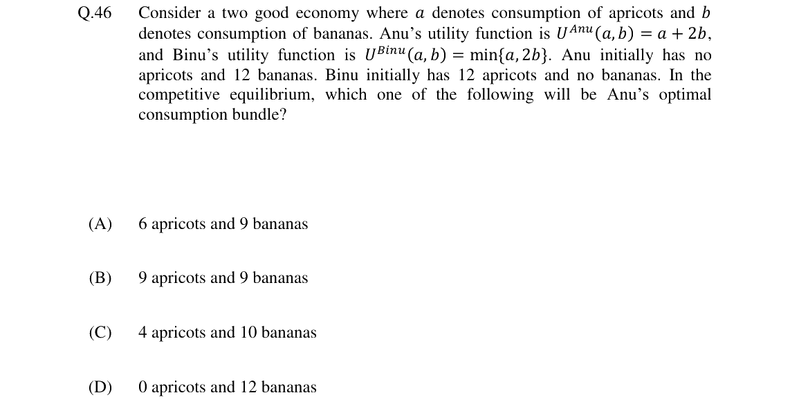 GATE 2024 XH-C1 question 46