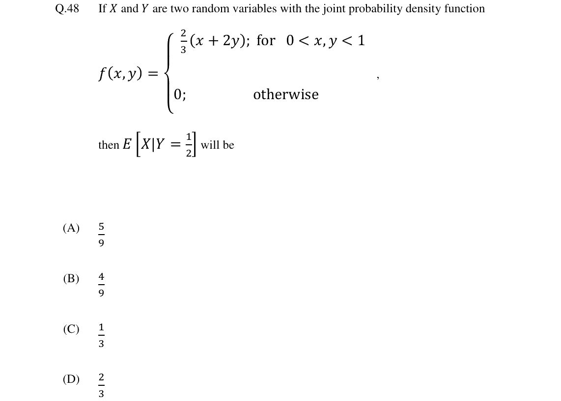 GATE 2024 XH-C1 question 48