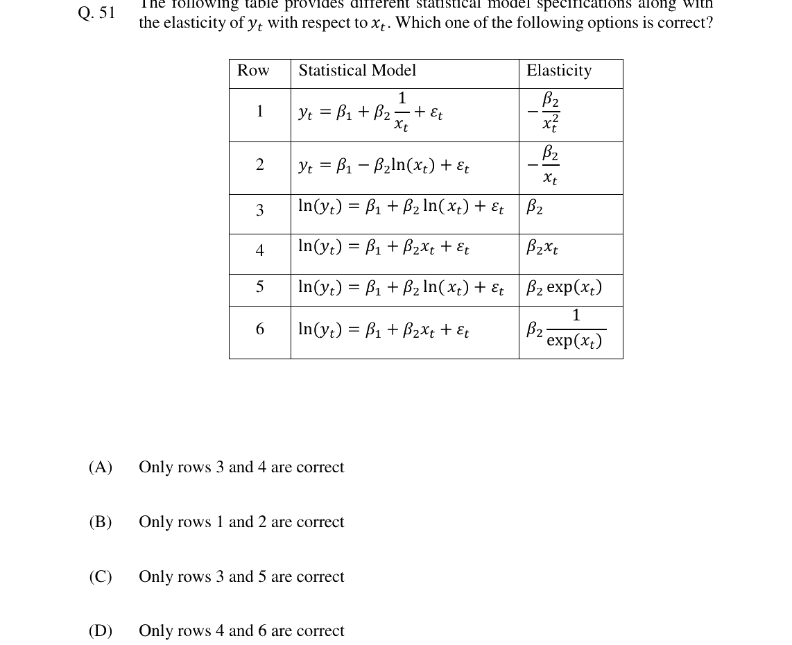 GATE 2024 XH-C1 question 51