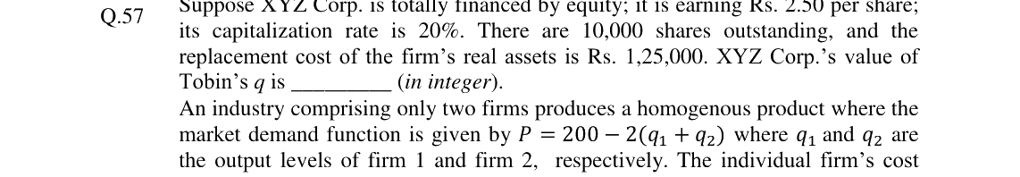 GATE 2024 XH-C1 question 57