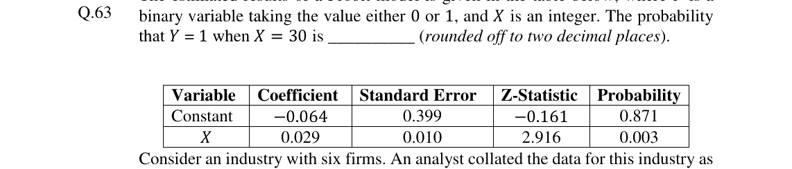 GATE 2024 XH-C1 question 63