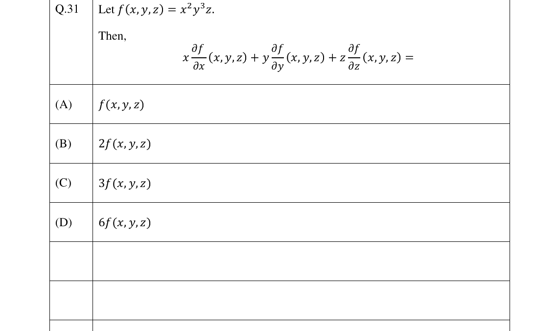 GATE 2025 XH-C1 question 31