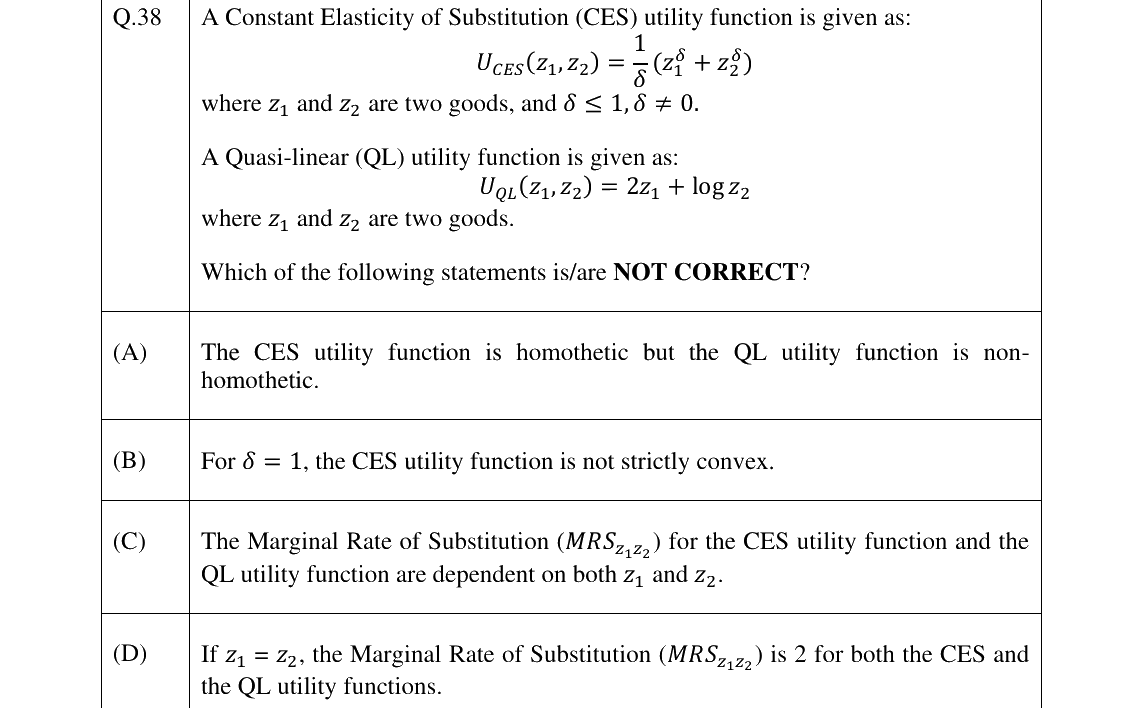 GATE 2025 XH-C1 question 38