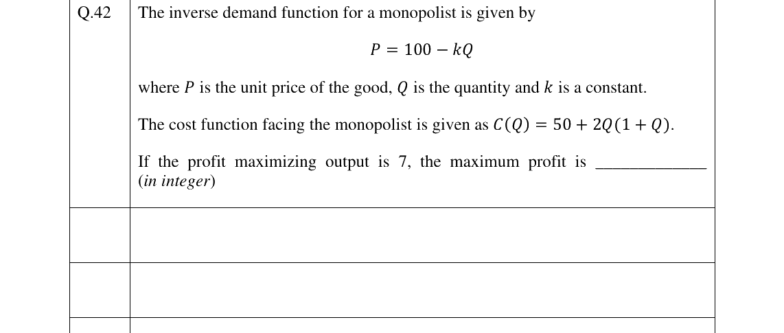 GATE 2025 XH-C1 question 42