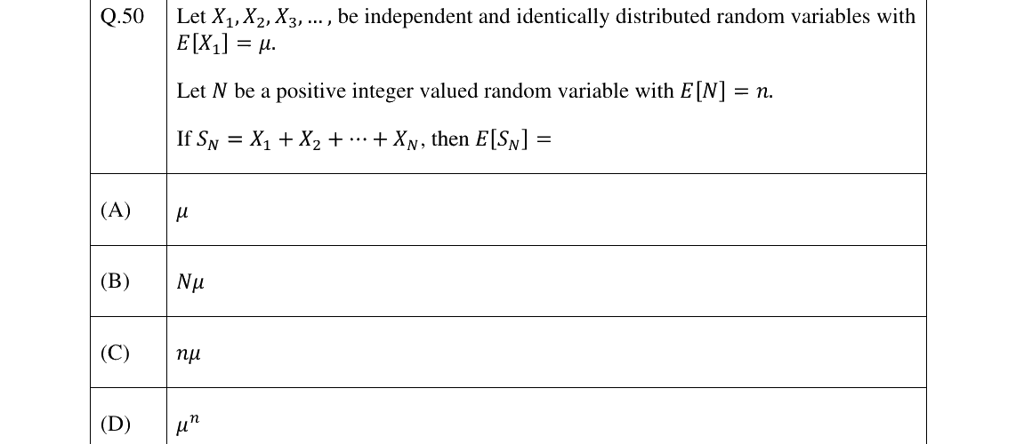 GATE 2025 XH-C1 question 50