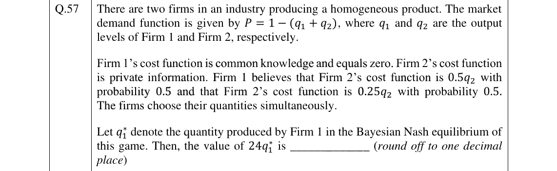 GATE 2025 XH-C1 question 57
