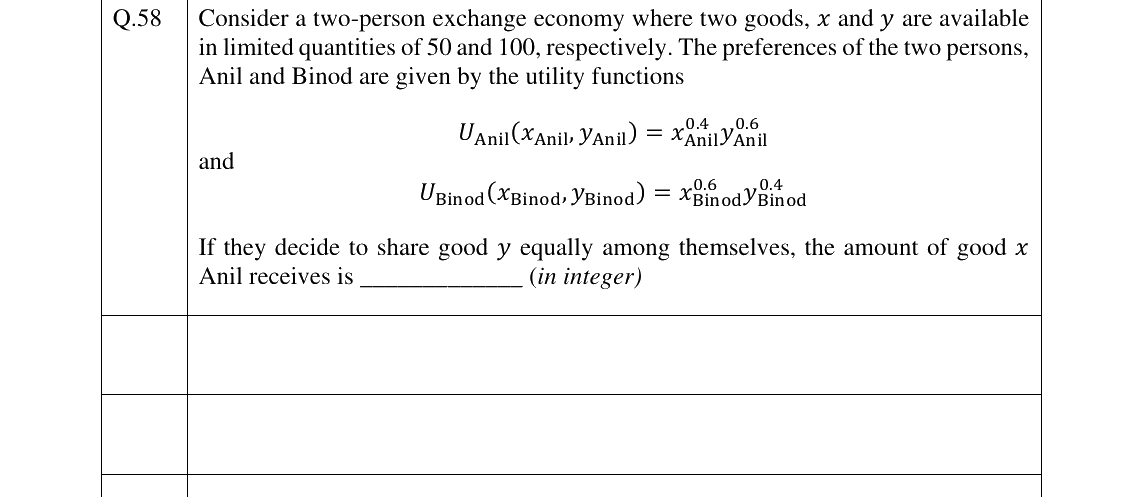 GATE 2025 XH-C1 question 58