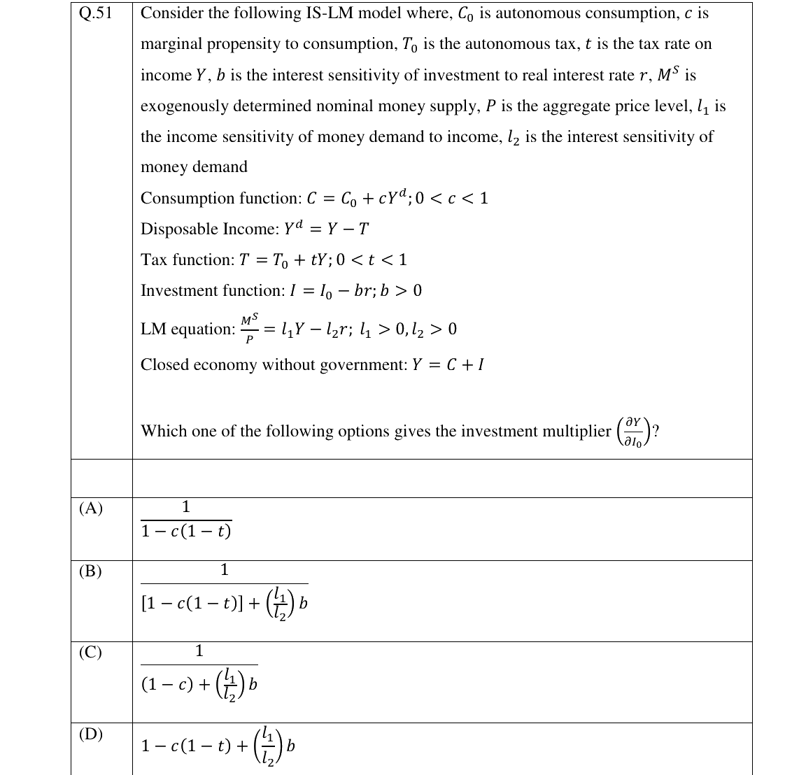 GATE 2026 XH-C1 question 51