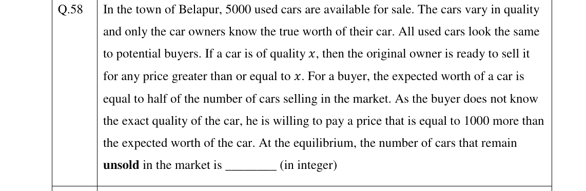 GATE 2026 XH-C1 question 58