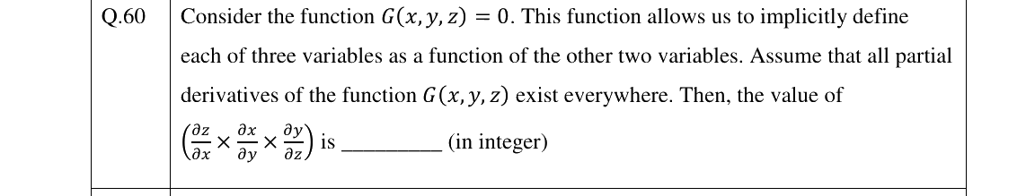 GATE 2026 XH-C1 question 60
