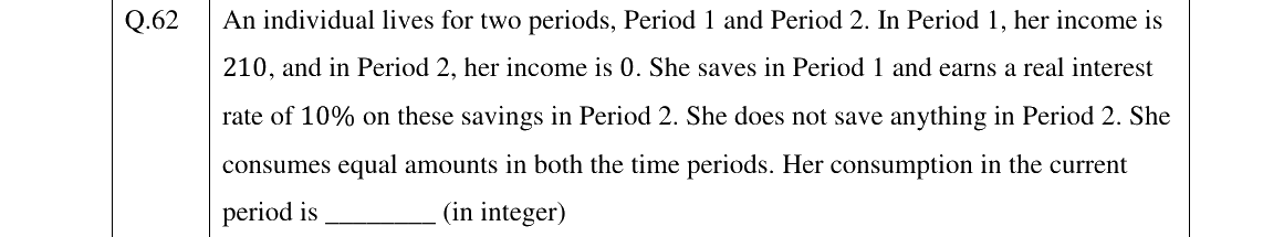 GATE 2026 XH-C1 question 62