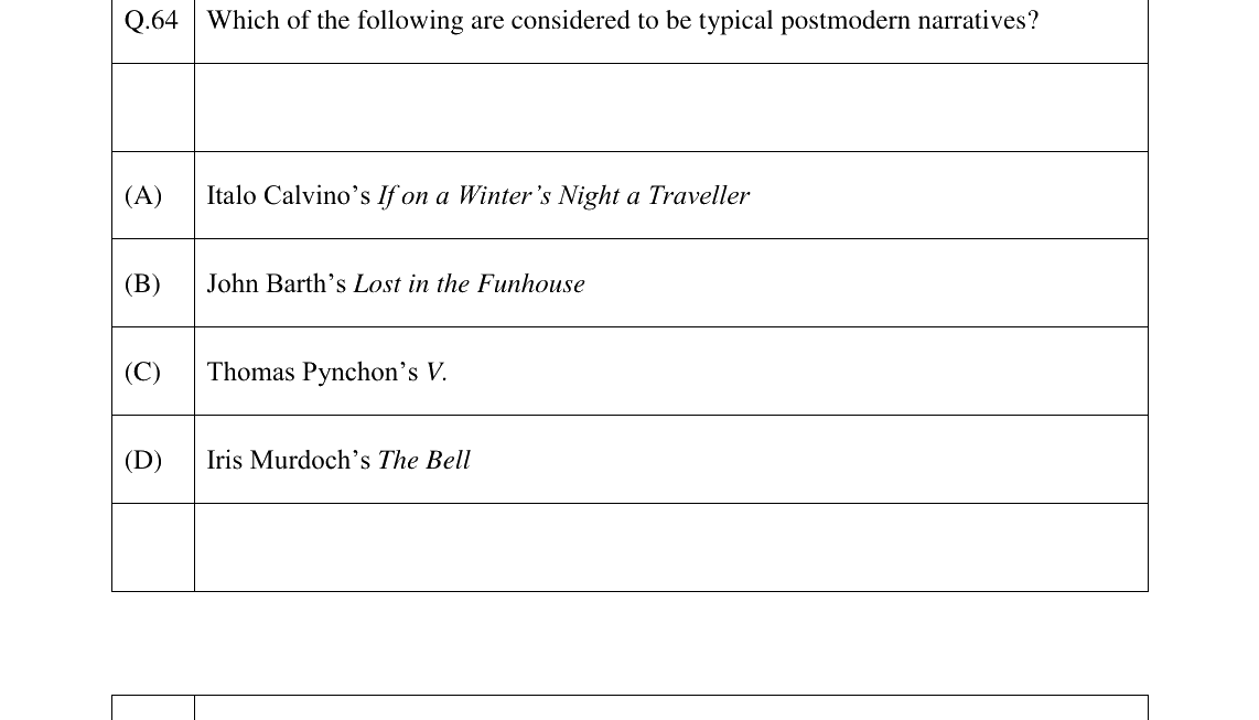 GATE 2023 XH-C2 question 64