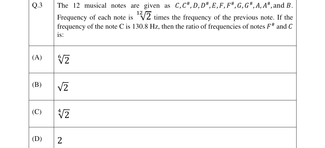 GATE 2025 XH-C2 question 3