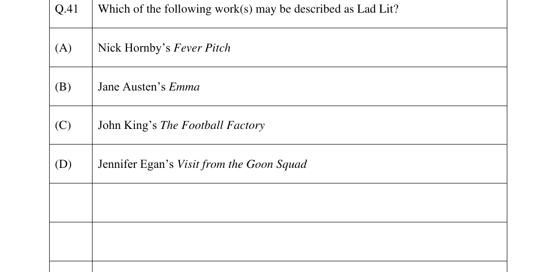 GATE 2025 XH-C2 question 41