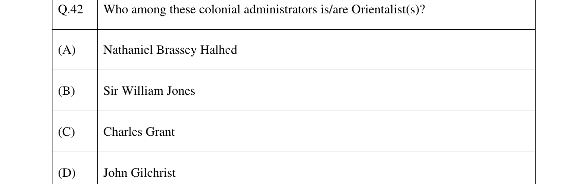 GATE 2025 XH-C2 question 42