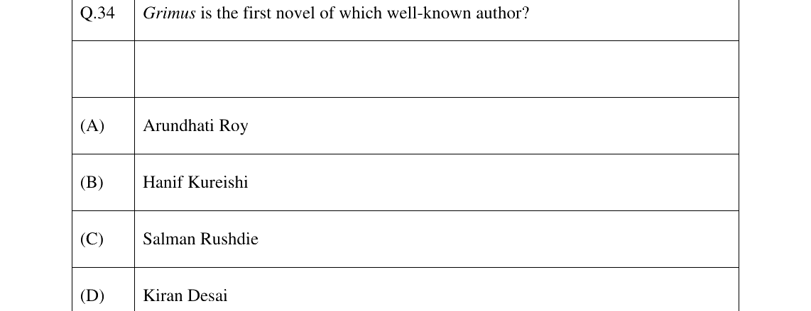 GATE 2026 XH-C2 question 34