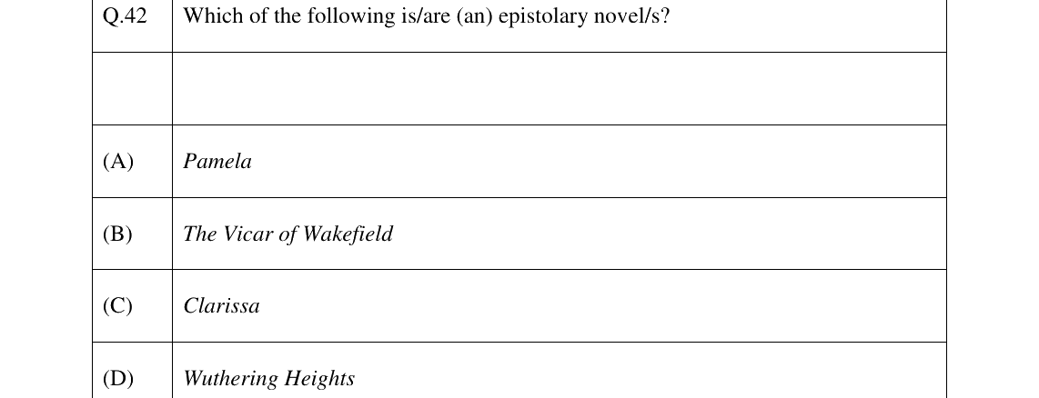 GATE 2026 XH-C2 question 42