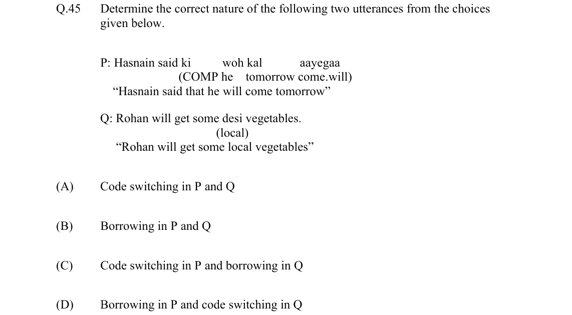 GATE 2022 XH-C3 question 45