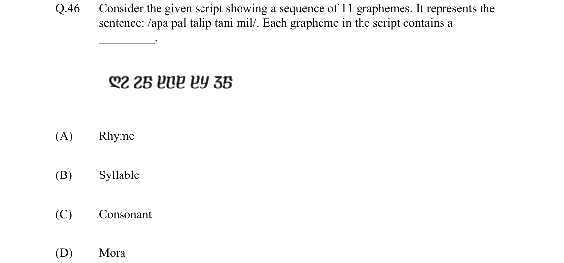 GATE 2022 XH-C3 question 46