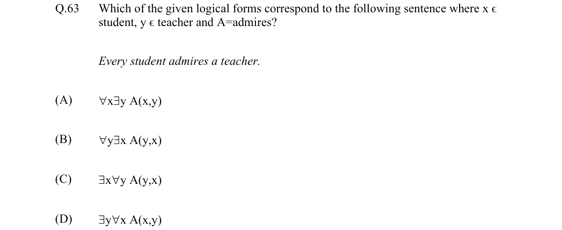 GATE 2022 XH-C3 question 63