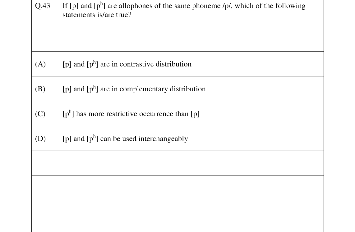 GATE 2023 XH-C3 question 43