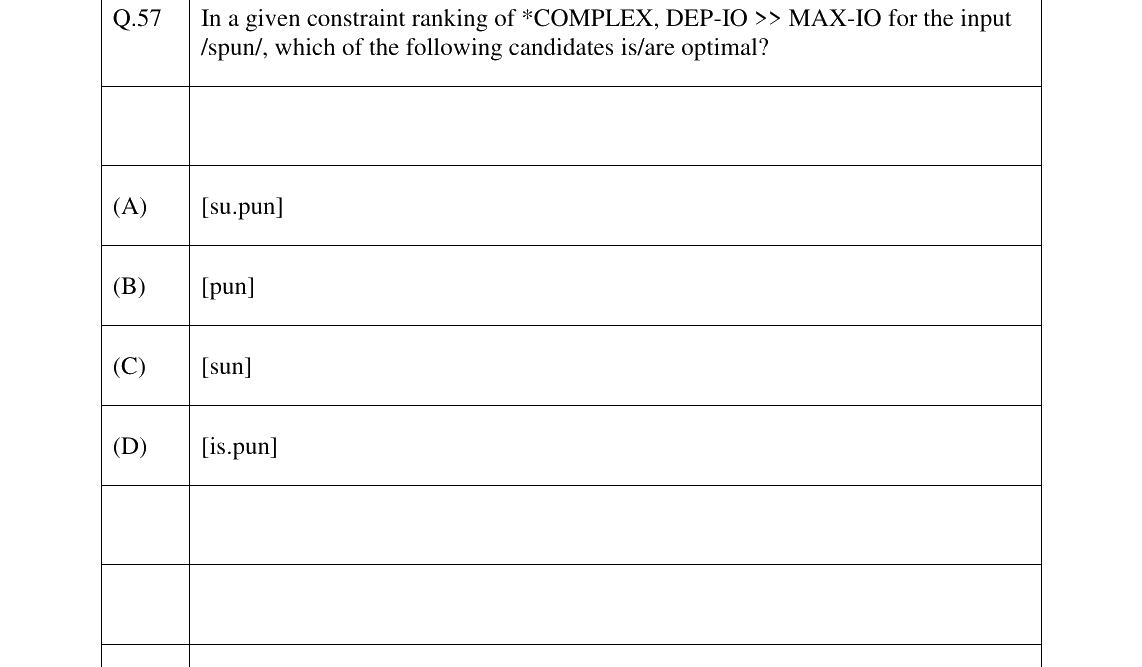 GATE 2023 XH-C3 question 57