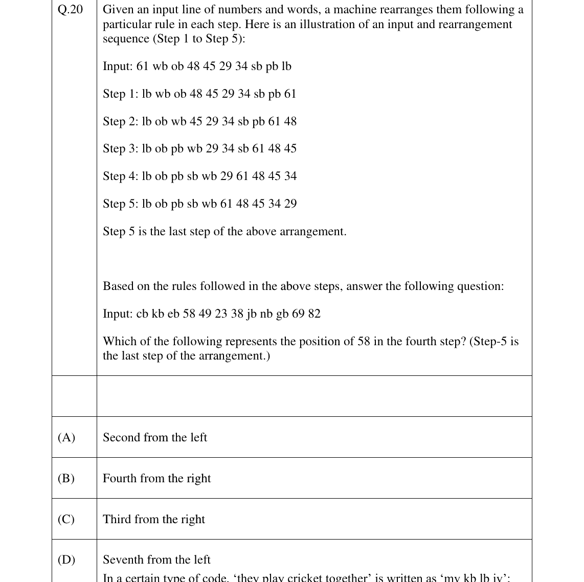 GATE 2024 XH-C3 question 20