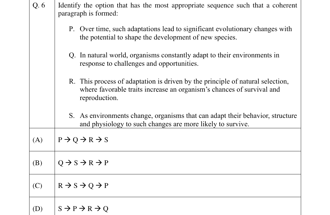 GATE 2025 XH-C3 question 6