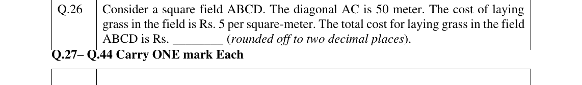 GATE 2025 XH-C3 question 26