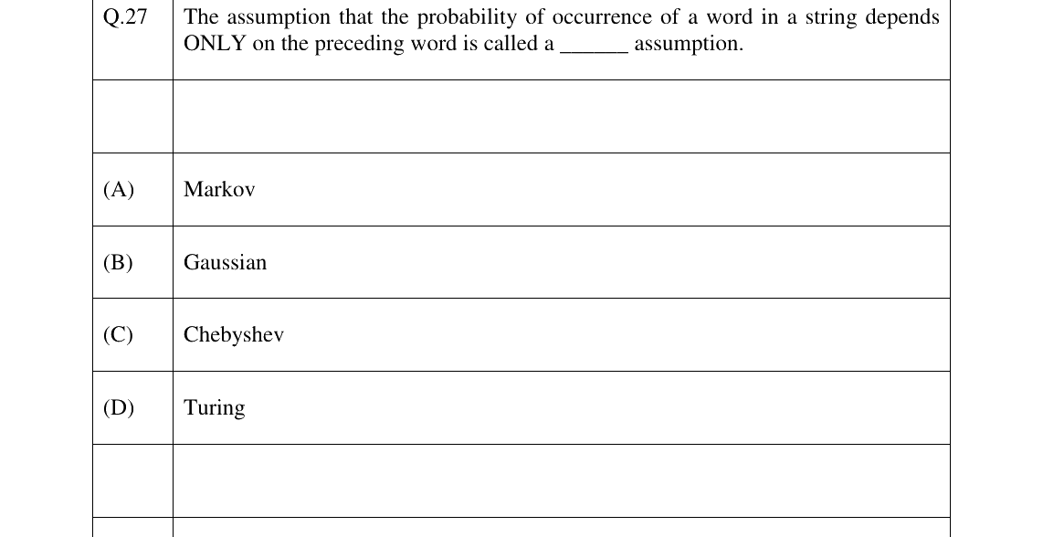 GATE 2026 XH-C3 question 27