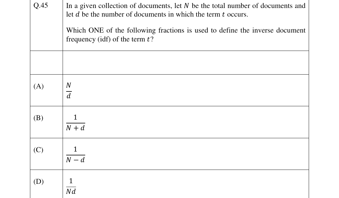 GATE 2026 XH-C3 question 45