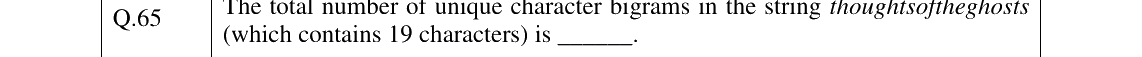 GATE 2026 XH-C3 question 65