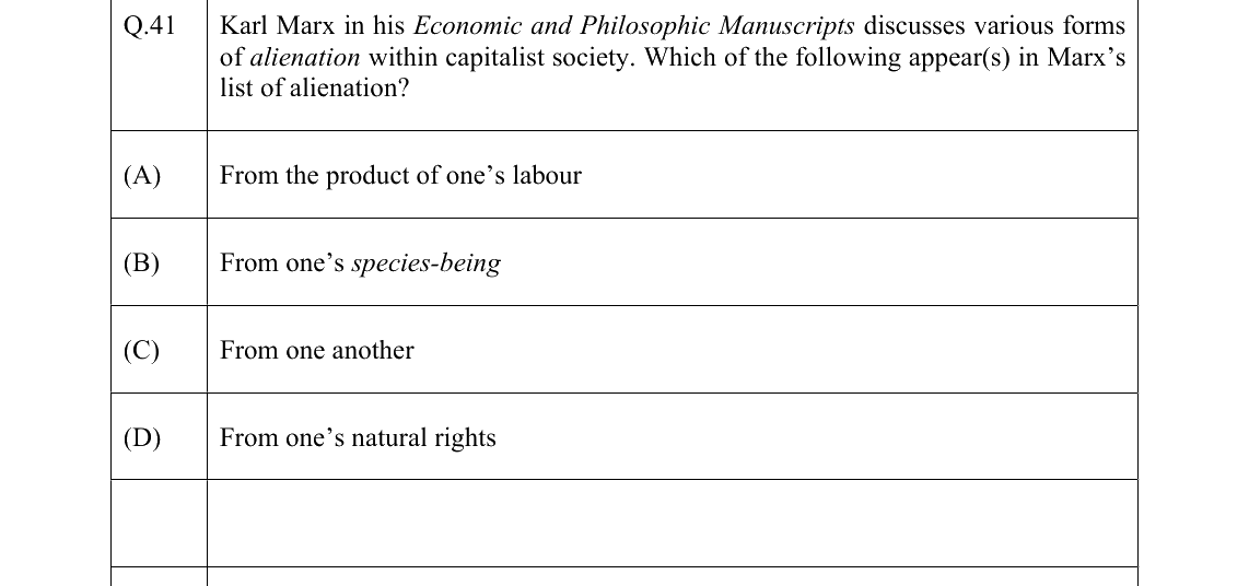 GATE 2022 XH-C4 question 41
