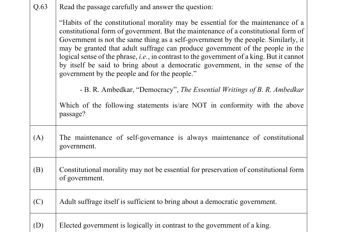 GATE 2022 XH-C4 question 63